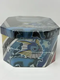 Pokemon TCG: 2021 Fall Eevee Evolutions Vaporeon V Tin New Factory Sealed - Image 4