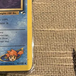 Pokemon Card - Misty's Tentacool - Gym Heroes - Non-Holo Rare - 32/132 - LP/MP - Image 3