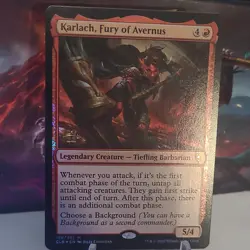 Karlach, Fury of Avernus - CLB - NM - Magic The Gathering - MTG Promo Foil - Image 1