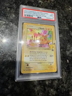 Pokemon Celebrations Classic Collection Birthday Pikachu Holo 24/53 PSA 9 Promo - Image 1