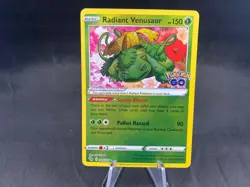 RADIANT VENUSAUR 4/78 POKEMON GO HOLO RARE - Image 1