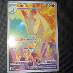 Pokemon Rapidash 189/182 Destined Rivals Full Art Illustration Rare Holo - Image 1
