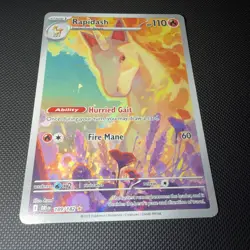 Pokemon Rapidash 189/182 Destined Rivals Full Art Illustration Rare Holo - Image 2