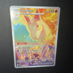 Pokemon Rapidash 189/182 Destined Rivals Full Art Illustration Rare Holo - Image 3