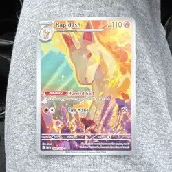 Rapidash 189/182 Sv10 Destined Rivals Full Art Holo Illustration Rare EN - Image 1
