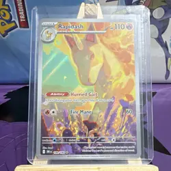 Pokemon TCG Rapidash 189/182 Destined Rivals Illustration Rare Full Art Holo - Image 1