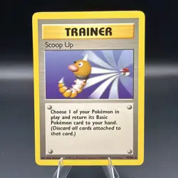 Pokemon TCG Base Set Scoop Up Trainer Rare Card 78/102 Unlimited - Image 1