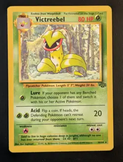 1999 Pokemon TCG Victreebel Jungle Unlimited Rare Card Non Holo 30/64 - Image 1