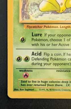 1999 Pokemon TCG Victreebel Jungle Unlimited Rare Card Non Holo 30/64 - Image 5