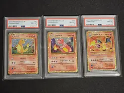 PSA 10 Charmander Charmeleon Charizard Set 003/032 CLL Pokemon Card Classic JP - Image 1