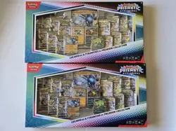 Pokemon Prismatic Evolutions Lucario EX Tyranitar Ex Premium Collection LOT OF 2 - Image 1