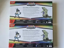 Pokemon Prismatic Evolutions Lucario EX Tyranitar Ex Premium Collection LOT OF 2 - Image 2