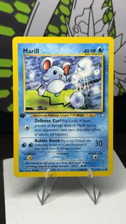 Marill 66/111 1st Edition Neo Genesis Vintage Pokemon Card LP WOTC - Image 1