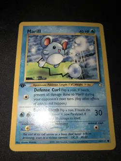 Marill 💧 1st Edition 🥇 Pokemon Card Neo Genesis 66/111 NM 💧 - Image 2