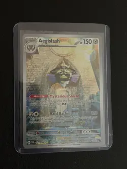 Pokemon Aegislash TCG Illustration Rare Holo Card 210/182 Sv04: Paradox Rift - Image 1