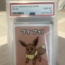 Pokemon Eevee Old Maid Promo PSA 10 Japanese 2019 Regular Finish Card #10 - Image 1