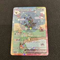 Pokemon Bubble Shiny Umbreon Special Doujin Art Starry Holo Card - Image 1