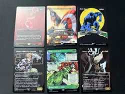MTG TCG Marvel Super Heroes Lot Of 6 Cards NM Unplayed - Image 1