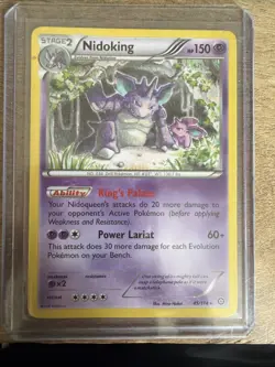 Pokemon TCG Nidoking 45/114 Rare Steam Siege XY Non Holo Card HP - Image 1