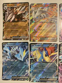 2025 Pokemon TCG Black Bolt & White Flare Double Star Rare EX Lot x8 English NM - Image 3