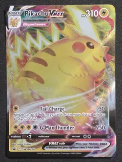 Pokemon TCG Pikachu Vmax SWSH286 Sword & Shield Promo Card - Off Centered - Image 1
