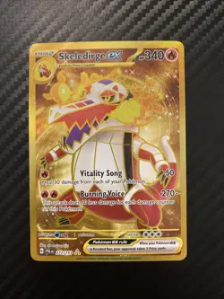 Pokemon Skeledirge EX TCG Holo Hyper Rare Card Paldea Evolved 272/193 NM - Image 1