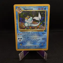 Vaporeon 12/64 Jungle Unlimited Holo Rare Pokemon Card LP But Beautiful - Image 1
