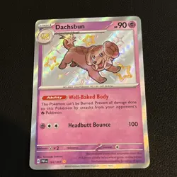 Pokemon Dachsbun 161/091 SV: Paldean Fates Holo Shiny Rare NM - Image 1