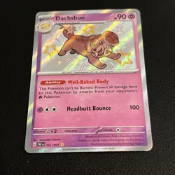 Pokemon Dachsbun 161/091 SV: Paldean Fates Holo Shiny Rare NM - Image 2