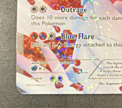 Reshiram (Full Art) RC22/RC25 Legendary Treasures: Radiant Collection Holo NM - Image 2