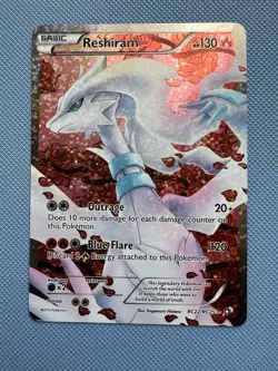 Reshiram (Full Art) RC22/RC25 Legendary Treasures: Radiant Collection Holo NM - Image 1