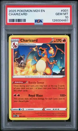 2025 POKEMON M24 EN-MCDONALD'S COLL #001 CHARIZARD PSA 10 - Image 1