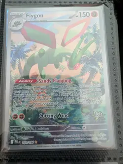 Pokemon TCG Flygon Full Art 101/094 Phantasmal Flames Mega Evolution Ultra Rare - Image 1