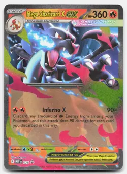 Mega Charizard X ex - NM - MEP ME: Mega Evolution Promo #029 - PKMN Pokemon Card - Image 1