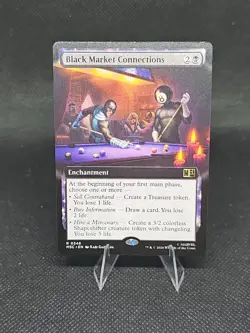 MTG Marvel Super Heroes-Commander- Black Market Connections Extended Art 0346 - Image 1