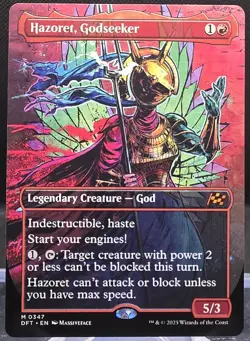 Hazoret, Godseeker #347 Aetherdrift Borderless Regular Mythic - Image 1