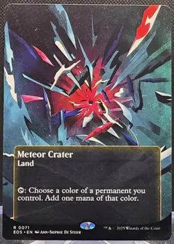 Meteor Crater #71 Edge of Eternities Borderless Regular Rare - Image 1