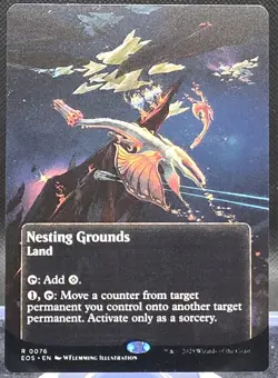 Nesting Grounds #76 Edge of Eternities Borderless Regular Rare - Image 1
