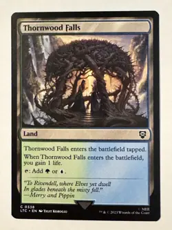 NM Thornwood Falls, MTG, Lord of the Rings, Magic the Gathering, 338 - Image 1