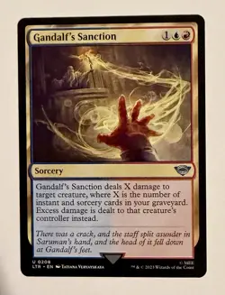 MTG Gandalf's Sanction (208/479) The Lord of the Rings Tales of Middle-earth NM - Image 1