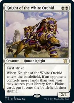 NM - Knight of the White Orchid [MIC - 88] Commander: Innistrad: Midnight Hunt - Image 1