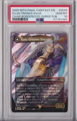 Mtg Kuja, Genome Sorcerer (Borderless) (Surge Foil) Final Fantasy Foil PSA10 - Image 1