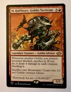 Ib Halfheart, Goblin Tactician #554 (NM) (R) (J22) Magic MTG - Image 1