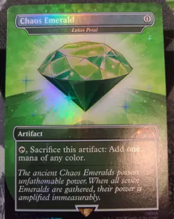 Chaos Emerald - Lotus Petal (7031) Secret Lair Drop Foil - Image 1