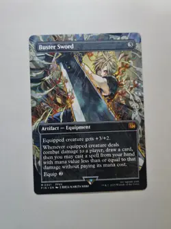 Buster Sword (Borderless) 0351 Final Fantasy NM *NON-FOIL* - Image 1