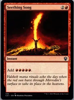 * * 1x Seething Song x1 * * Mirrodin MTG VLP Very Lightly Played - Image 1