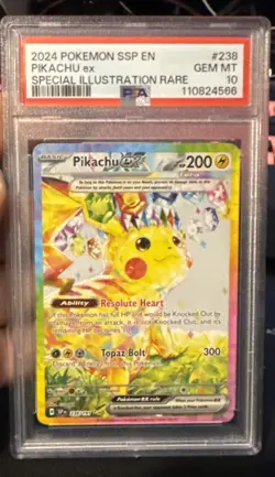 Pokemon Pikachu EX Special Illustration Card 238/191 Surging Sparks PSA 10 - Image 1
