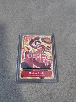 Bandai One Piece Card Game Monkey D. Luffy P-080 Promo Demo - Image 3