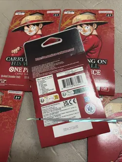 One Piece TCG OP-13 Carrying On His Will Sleeved Booster Pack Lot of 5 Sealed - Image 2