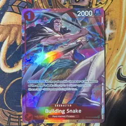 Bandai One Piece Card Game Building Snake UC Alt Art Foil OP09-008 2000 EN - Image 1